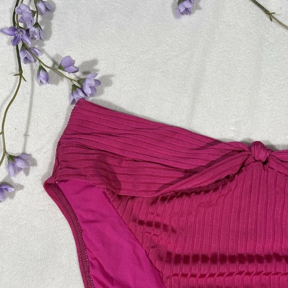 NEW Robin Piccone [ LARGE ] Flamino Neelah High Waisted Front Knot‎ Bottom - Picture 6 of 12